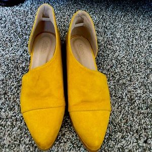 Mustard yellow flats
